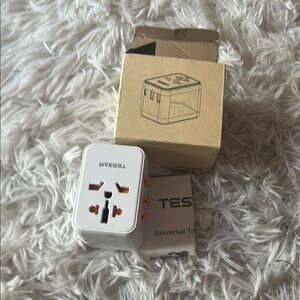 White Universal Travel adapter
